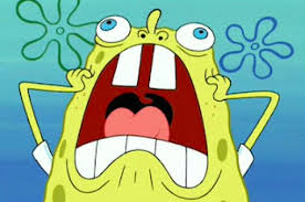 Spongebob with a black eye. 17 Times Spongebob Squarepants Was Probably High Af Huffpost