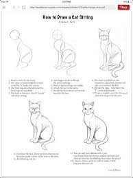 How to draw a warrior cat step by step tutorials easy drawing for kidsnew version watch here: This Is How To Draw A Manga Warriors Cat Sitting Draw A Cat Cat Drawing Tutorial How To Draw A Cat
