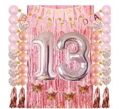 13th Party Supplies Birthday Decorations Rose Gold 13 Birthday Party Supplies Girls Con 13th Birthday Parties 13th Birthday Party Ideas For Girls 13th Birthday
