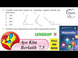 Ayo Kita Berlatih 7 5 Kelas 7 Semester 2 Smp Mts Matematika Melukis Sudut Paket Bse Halaman 169 Youtube