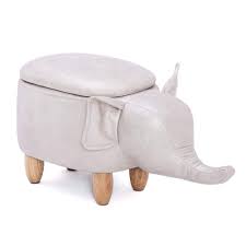 Use it indoors or out as a side table, stool or plant stand; Animal Footstool Pu Leather Ride On Storage Animal Stool Elephant Shape Ottoman 3d Foot Rest Stool Low Pouffe Sofa Stool Shoe Bench Home Decoration With Wooden Legs For Kids Room Living Room Office Buy