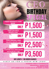 AVAIL OUR 9th YEAR ANNIVERSARY PROMO🤗🥳 Leo Revita Salon