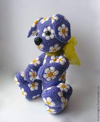 African Flower Puppy African Flower Crochet Animals Crochet Patterns Crochet African Flowers