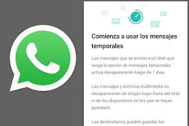 Función de whatsapp para escuchar los. Whatsapp Como Activar Los Mensajes Que Desaparecen A La Semana En Un Chat O Grupo