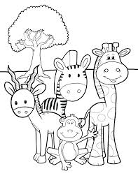 Here you can find domestic and wild animals, cats with kittens, dogs with puppies, birds and fish, horses of course, there are coloring pages of domestic animals and midland forest inhabitants. Baby Zoo Animal Coloring Pages Coloring And Drawing