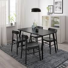 Lisabo Table Black Ikea In 2020 Ikea Small Dining Table Farmhouse Table Chairs Table