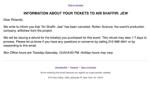 From static01.nyt.com the show must go on. Ari Shaffir S Next Stand Up Special Taping Has Reportedly Been Canceled
