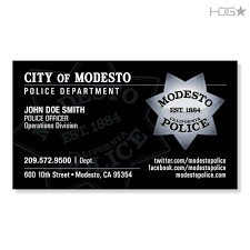 Consistent with the protocol for employees to furnish their name and. Modesto Police Department Business Cards Hdg Tactical