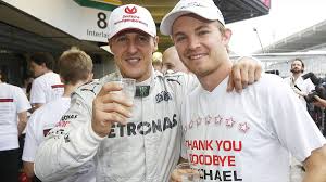 To celebrate michael schumacher's 50th birthday on 3 january 2019, the keep fighting foundation is giving him, his family and his fans a very special gift: Comeback Von Michael Schumacher Fur Nico Rosberg Kein Schoner Moment Eurosport