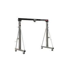 Electric hoist with remote control. 1 Ton Capacity Telescoping Gantry Crane Gantry Crane Crane Lifted Cars