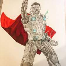 Infinity war) step by step : Charlie Fernandez On Twitter Infinity War You Inspired Me To Draw This Chrishemsworth Avengers Thor Marvel Comics Art Fanart