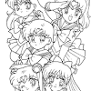 This sailor moon coloring page for kids showcases her sailor moon costume. 1