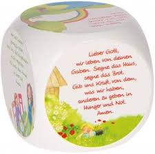 Gebetswurfel Fur Kinder Mit Tischgebeten Tischgebet Tischgebete Kinder Gebete Fur Kinder