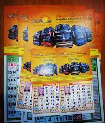 Hanya mencetak bulan yang diperlukan; Bentuk Bentuk Kalendar Kereta