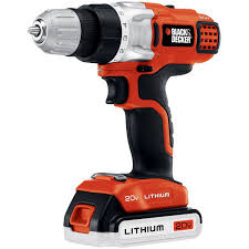 Black And Decker 20 Volt Lithium Battery And Charger Combo Black Decker Ldx 220 Sbfc 20 Volt Max Li Ion Drill Driver Black Decker Drill Drill Driver