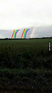 Maybe you would like to learn more about one of these? Triple Rainbow In Germany Haters Gonna Say Its Fake 9gag