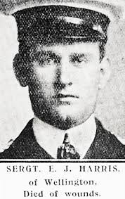 Serjeant Ernest Joshua Harris Wellington Regiment, N.Z.E.F.. Died Sunday 12  November 1916