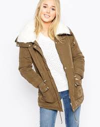 Brave Soul Parka Jacket With Faux Fur Trim Hood Brave Soul Parka With Fluffy Faux Fur Hood At Asos Com Faux Fur Hood Parka Brave Soul