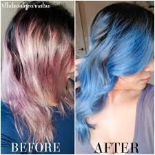 Emma roberts, audrina patridge and olivia palmero are all fans of chestnut hair. How I Color My Hair Blue At Home Insert Name Here Hair Color Review The Beauty Journals