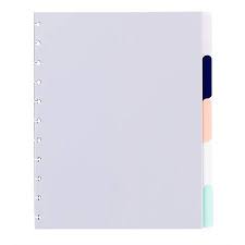 Tul Custom Note Taking System Discbound Tab Dividers 8 12 X 11 Letter Size Assorted Colors Pack Of 5 Office Depo School Supplies Custom Notes Binder Dividers