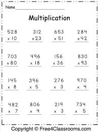 456 x 365) includes vertical, horizontal, and lattice problems. Free Multiplication Worksheet 2 Digit And 3 Digit By 1 Digit Free4classrooms