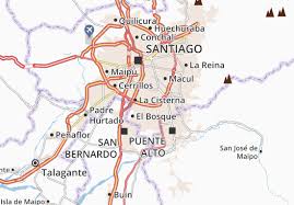 Comuna santiago, provincia de santiago, región metropolitana de santiago. Michelin Landkarte San Ramon Stadtplan San Ramon Viamichelin