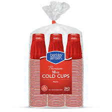Keep track of how much you drink. Berkley Jensen 18 Oz Plastic Cups 240 Ct Bjs Wholesale Club