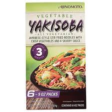 Shirataki noodles come in several varieties, so you can have fettuccine one night and spaghetti another. Ajinomoto Yakisoba Vegetable 6 Oz Instacart