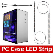 Led Strip For Pc Case Rgb Gaming Magnet Led Strip Light Kit Lighting Gamer Walmart Com Walmart Com