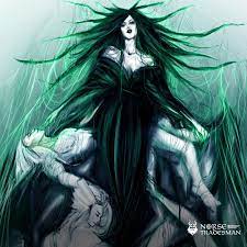 There she became queen of the dead. Hel Sometimes Referred To As A Daughter Of Loki Is The Goddess Of The Dead She Is Often Portrayed As Being Half Dead Ha Norse Goddess Norse Mythology Norse