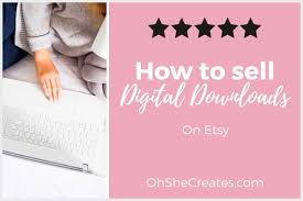 For example, the site charges 20 cents to list an item. How To Sell Digital Downloads On Etsy Oh She Creates