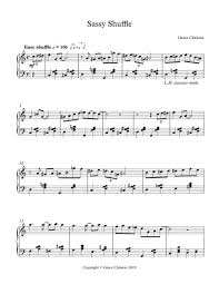 Sassy Shuffle by Grace Christus Sheet Music for Piano Solo at Sheet Music  Direct