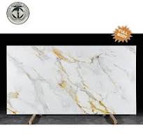 Calacatta Gold Printed Quartz Slab Artificial Engineered ...