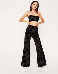 Flare Spotted Pants Spot Casual Dresses For Women Casual Dress Pants Pants For Women