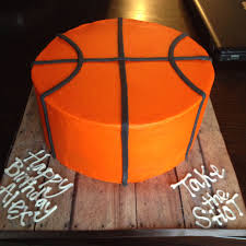 Pin By Ashley Byma On Nom Basketball Cake Sports Themed Party Sport Cakes