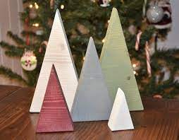 Christmas Tree Triangle Set Holiday Decor Home Decor Etsy Wood Christmas Tree Diy Christmas Tree Christmas Diy