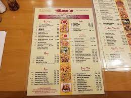 Welcome to china inn in overland park. Menu Picture Of Lee S China Inn Crockett Tripadvisor