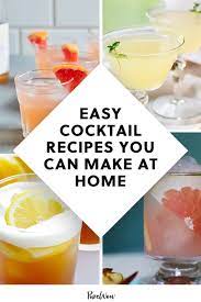 15 Easy Cocktail Recipes You Can Make At Home With Stuff That S Already In Your Kitchen Cocktail Recipes Easy Easy Cocktails Prosecco Cocktail Recipes