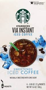 This medium roast by starbucks is lively and lighter in taste, and lets you enjoy their famous breakfast blend at home. Starbucks Via Instant Coffee Medium Roast Packets Sweetened Iced Coffee 1 Box 6 Packets Buy Online In Bahamas At Bahamas Desertcart Com Productid 26352641