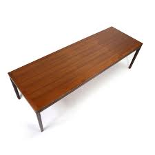 Teak and rosewood dining tables, chairs, armchairs, sideboards and wall units. Rectangular Mid Century Modern Long Narrow Danish Teak Coffee Table