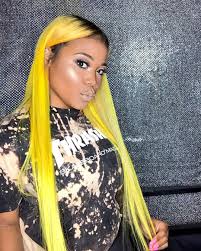 Black And Yellow Hair 2 288 Likes 14 Comments Shyk Therealshyk On Instagram Lit Upppp Yellow Hair Hair Styles Balayage Hair Blonde