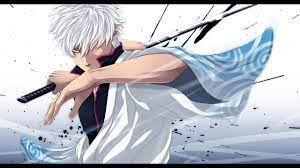 For example, anime character hairstyles inspire the fans to adopt those even without cosplay situations. White Hair Grey Eyes Anime Boy With Sword Novocom Top