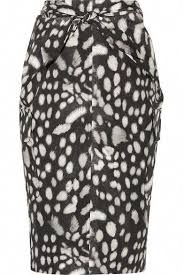 Max Mara Leopard Print Cotton Poplin Skirt Maxmara Cloth