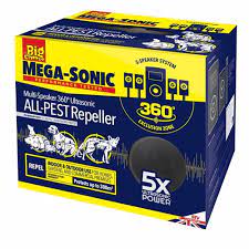 Effective coverage is a 280 degree arc up to 8 m at straight line distance. The Big Cheese Ultra Power Mega Sonic All Pest Repeller Animal Repellents Webbs Garden Centre