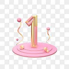 Three Dimensional Gold Pink Number 1 Illustration Stereo Number C4d Number 1 Png Transparent Clipart Image And Psd File For Free Download Rose Gold Texture Pink Flowers Background Gold Clipart