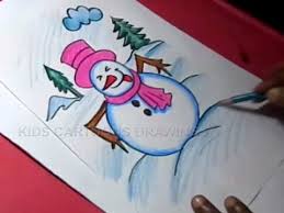 how to draw winter season detailed drawing step by step