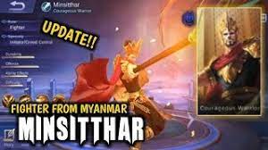 A hero is a legendary being or person summoned to wage battle in mobile legends. New Hero Minsitthar Fighter Asal Myanmar Entrance Animation Mobile Legends Youtube