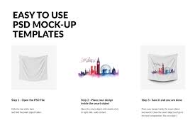 Tapestry Mockup Many Sizes Digital Photo Psd Mockup Template Mockup