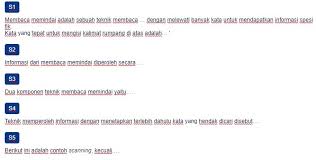 Contoh Soal Teknik Membaca Memindai