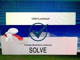 · release the menu button.the osd is now unlocked. How To Solve Osd Lockout Problem And Power Lockout Youtube